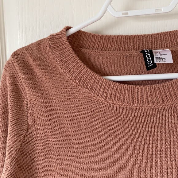 H&M Pink Sweater with Dress Shirt S - Picture 2 of 5